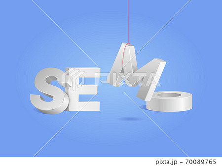 SEMとSEOのイメージ素材 SEMとSEOのイメージ素材 70089765