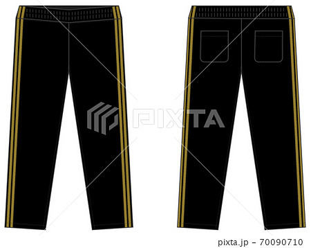 長ズボンジャージ・スポーツウェア・トレーニングパンツ テンプレートイラスト 長ズボンジャージ・スポーツウェア・トレーニングパンツ テンプレートイラスト 70090710