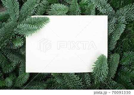 Christmas frame of fir branches Christmas frame of fir branches 70091330