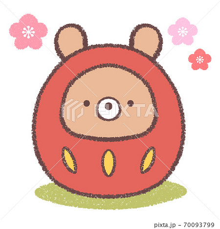 クマダルマ梅の花付き 70093799