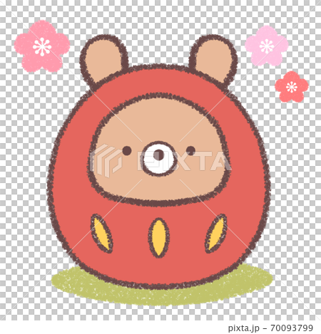 クマダルマ梅の花付き 70093799