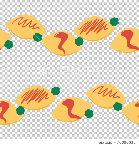 Omelet rice seamless pattern 3 70096035