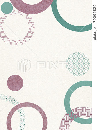 伝統的な和柄で構成するデザイン 70096820