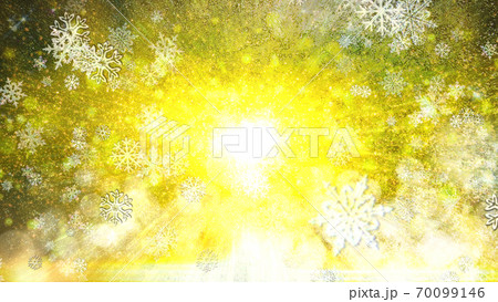 クリスマス_キラキラ背景【黄_0605】、4K比率 クリスマス_キラキラ背景【黄_0605】、4K比率 70099146