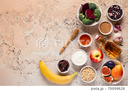 Products for healthy bowel. Natural food for gut. 70099626