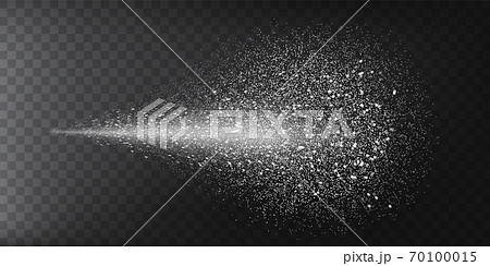 Transparent water spray mist of atomizer or smoke, paint dust particles. Vector illustration 70100015