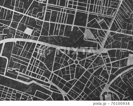 City map street road Urban planning concept Black texture City map street road Urban planning concept Black texture 70100938