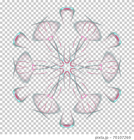 Beautiful hexagon (transparent PNG background) 20201004_010 70107269
