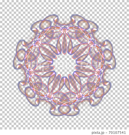 美しい七角形(背景透過PNG)　20201004_015 70107541