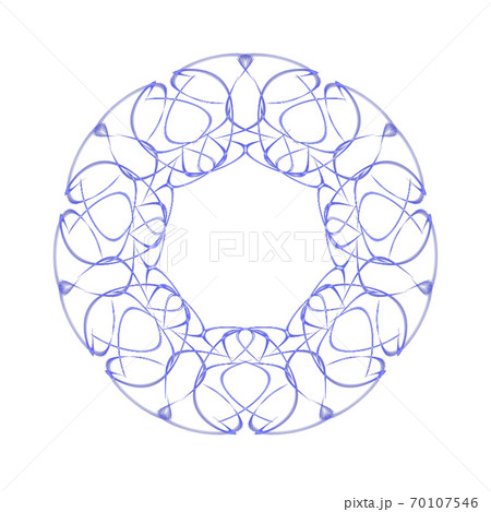 美しい七角形(背景透過PNG)　20201004_009 70107546