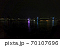 夜のレインボーブリッジ 70107696