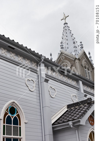天草の崎津カトリック教会の尖塔	 70108151