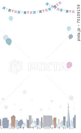 Townscape winter_White back 16-9 vertical 70109159