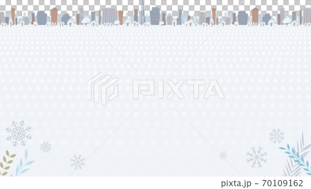 Townscape winter_snow cover 16-9 wide 70109162