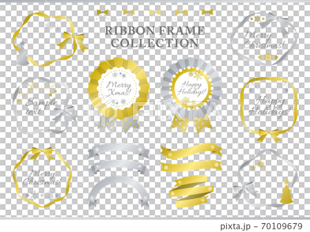Christmas ribbon frame rosette set Christmas ribbon frame rosette set 70109679