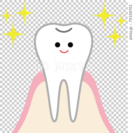 Illustration of healthy and cute teeth 70109701