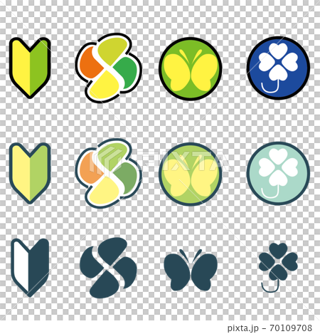 Driver sign / mark illustration set 70109708