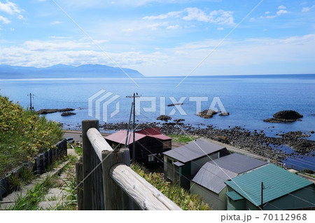 留萌市・黄金岬の海岸線 70112968