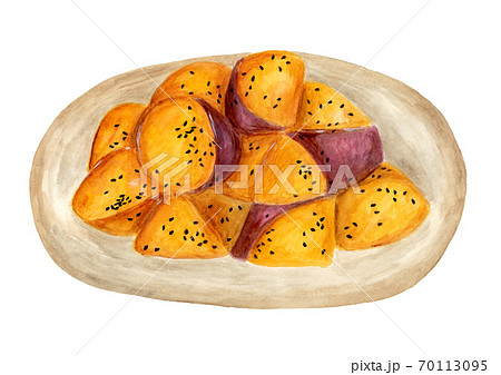 大学芋(水彩画) 大学芋(水彩画) 70113095