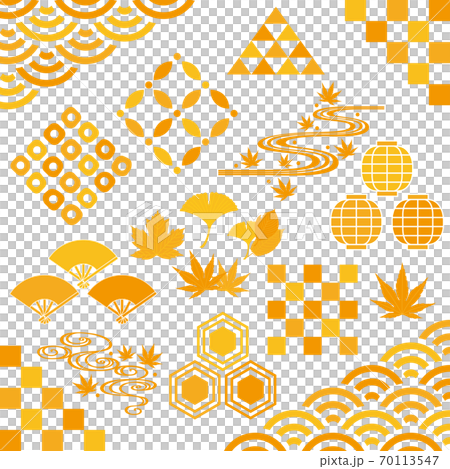 秋　紅葉　和風コーナー　広告イラスト 70113547