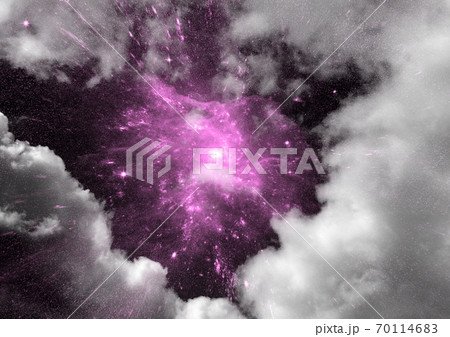 galaxy in a free space. 3D rendering 70114683