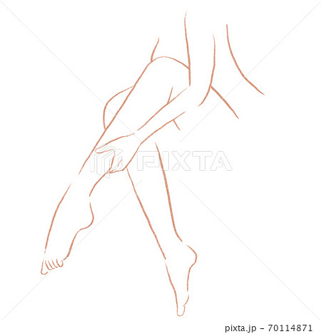 美ボディイラストのイラスト素材