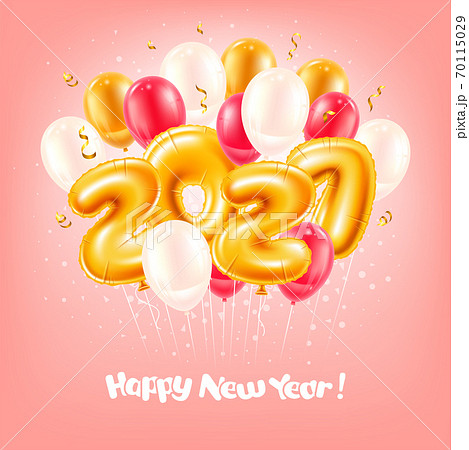 Foil Balloons Numbers 2021 For New Year And Balloons On Pink Festive Background Foil Balloons Numbers 2021 For New Year And Balloons On Pink Festive Background 70115029