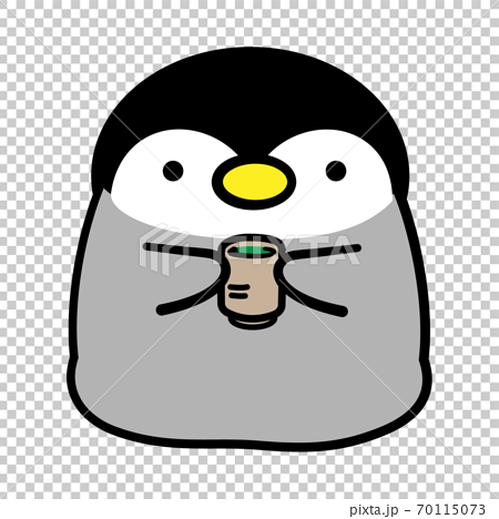 ペンギン ひな お茶 イラスト素材のイラスト素材