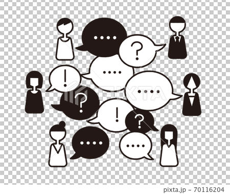 人們交流的簡單圖解 70116204
