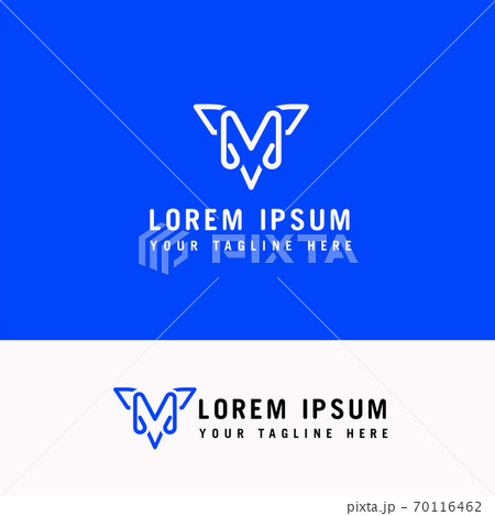 Line art M letter company logo icon vector design Line art M letter company logo icon vector design 70116462