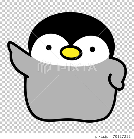 企鵝Hina指向插圖素材 企鵝Hina指向插圖素材 70117231