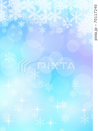 雪の結晶 背景素材のイラスト素材 [70117240] - PIXTA