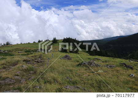 初秋の北八ヶ岳 双子山山頂 初秋の北八ヶ岳 双子山山頂 70117977