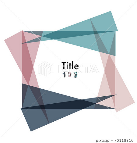 カラフルなタイトルあしらいデザイン素材 カラフルなタイトルあしらいデザイン素材 70118316