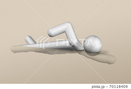 Swimming 3D icon, Olympic sports 70118409