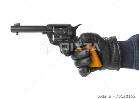Hand with revolver 70120155