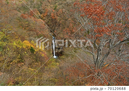 秋の那須高原　駒止の滝 70120688