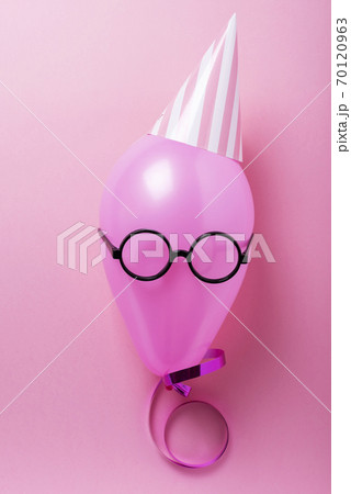 Party concept with pink ballon Party concept with pink ballon 70120963