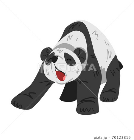 Cute Panda Bear Funny Wild Animal With Open のイラスト素材 Cute Panda Bear Funny Wild Animal With Open のイラスト素材