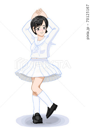 Jk由奈　スカートひらり05 70125167