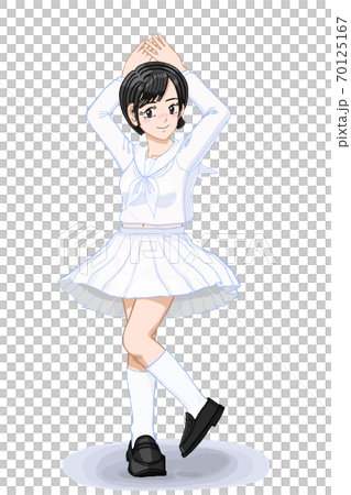 Jk由奈　スカートひらり05 70125167