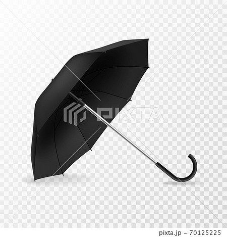 Download Realistic open umbrella. Side view blank object...のイラスト素材 ...