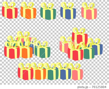 A collection of gift box materials that can be used at Christmas and events A collection of gift box materials that can be used at Christmas and events 70125804