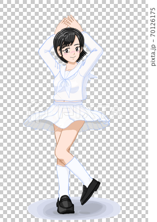 Jk由奈　スカートひらり49 70126175