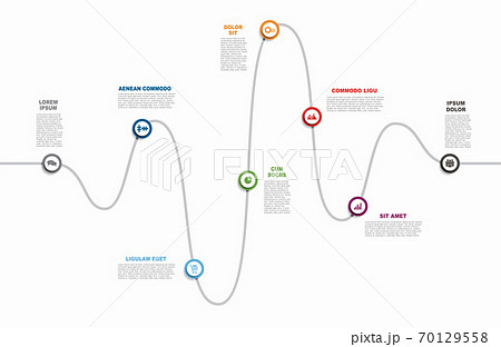 Infographic design template with place for your data. Vector illustration. Infographic design template with place for your data. Vector illustration. 70129558