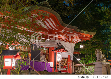 静岡県熱海市 来宮神社 夜のライトアップ 静岡県熱海市 来宮神社 夜のライトアップ 70129758