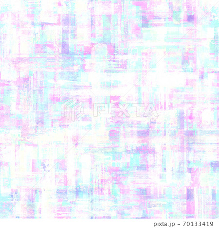 Abstract grunge cross geometric shapes contemporary art light multicolor seamless pattern background 70133419