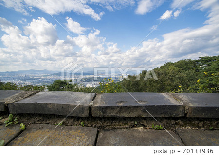 南漢山城 世界文化遺産 城壁 70133936