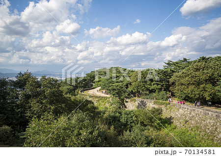 南漢山城 世界文化遺産 城壁 70134581