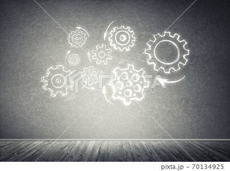 Gear mechanism as teamwork concept Gear mechanism as teamwork concept 70134925